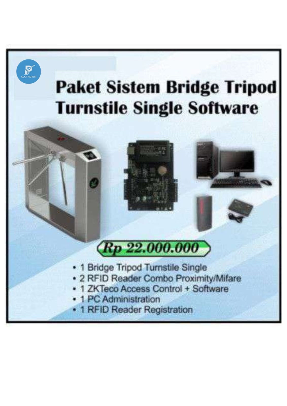 Paket Bridge Tripod Turnstile Single Taping Kartu