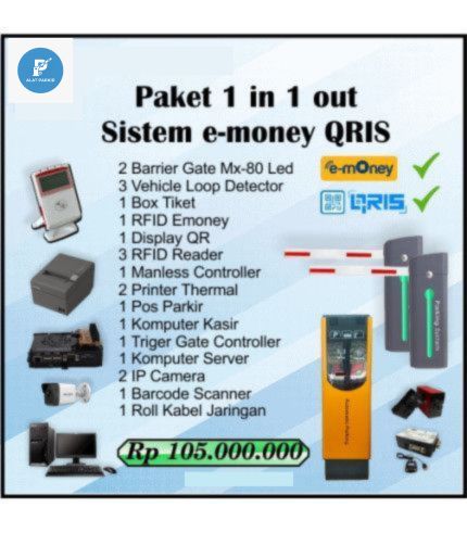 Paket Alat Parkir Emoney Cashless Tap to Tap