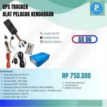 GPS Tracker GX06 Pelacak Motor Mobil