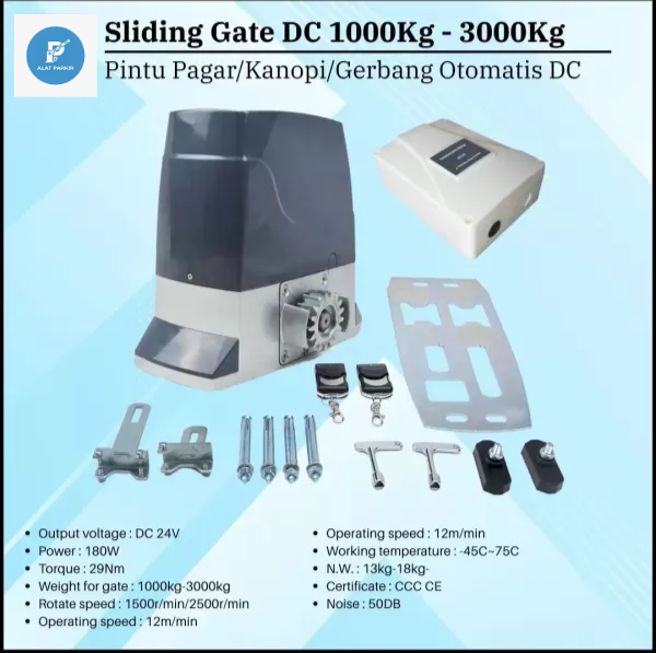 Sliding Gate DC 24V AP 1500Kg