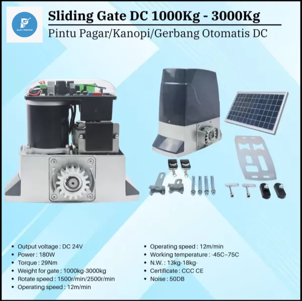 Sliding Gate DC 24V AP 1500Kg