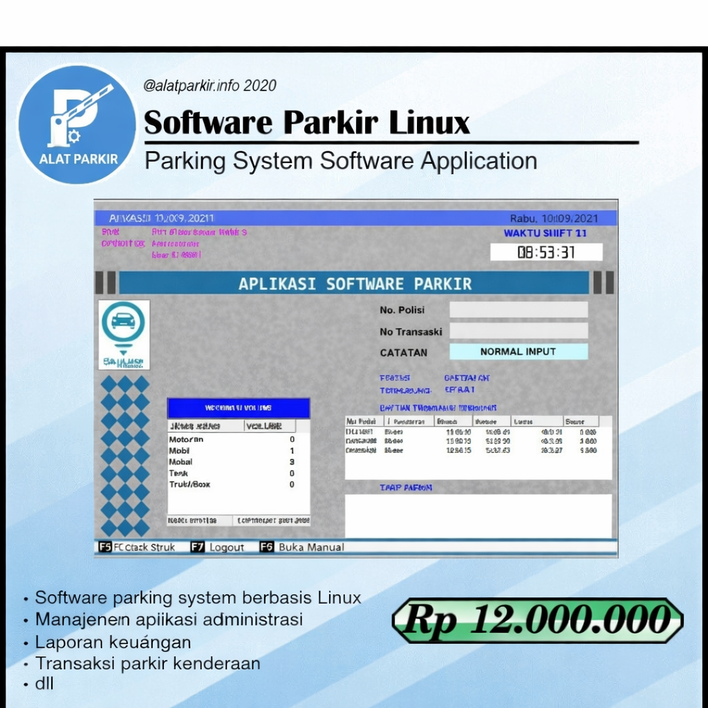 Software Parkir Linux