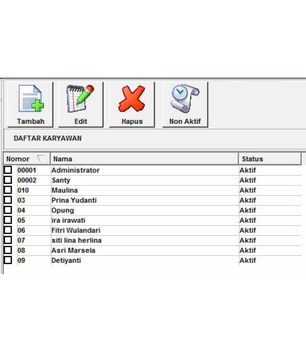 Software Parkir Linux
