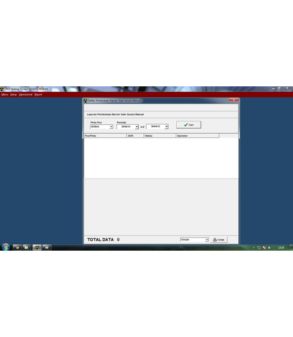 Software Parkir Linux