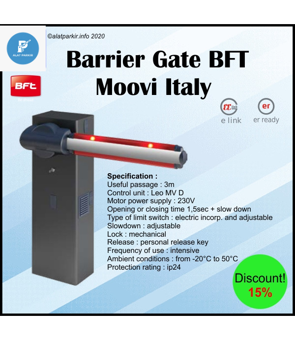 Barrier Gate BFT Moovi Italy