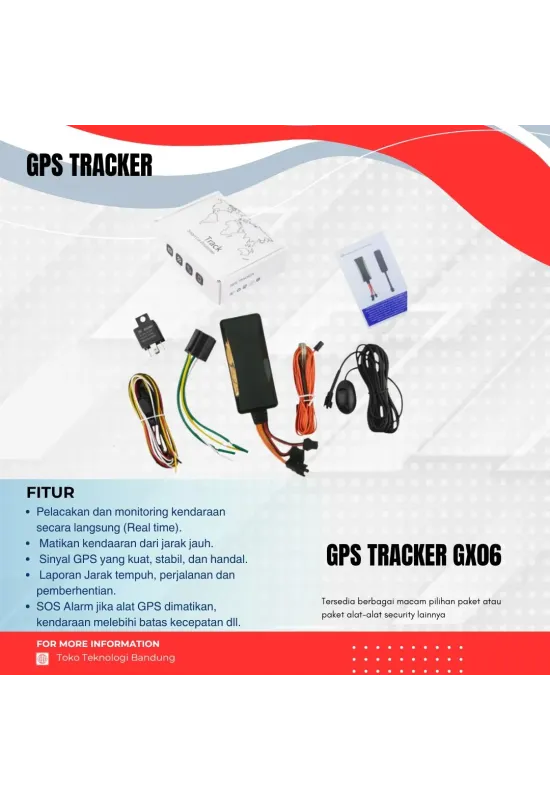GPS Tracker GX06 Pelacak Motor Mobil