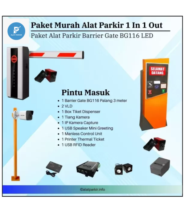 Paket Murah Palang Parkir Otomatis BG116