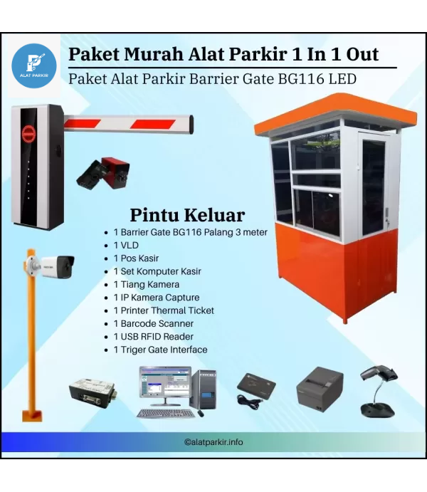 Paket Murah Palang Parkir Otomatis BG116