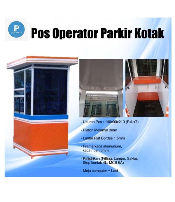 Pos Parkir Single Bentuk Oval