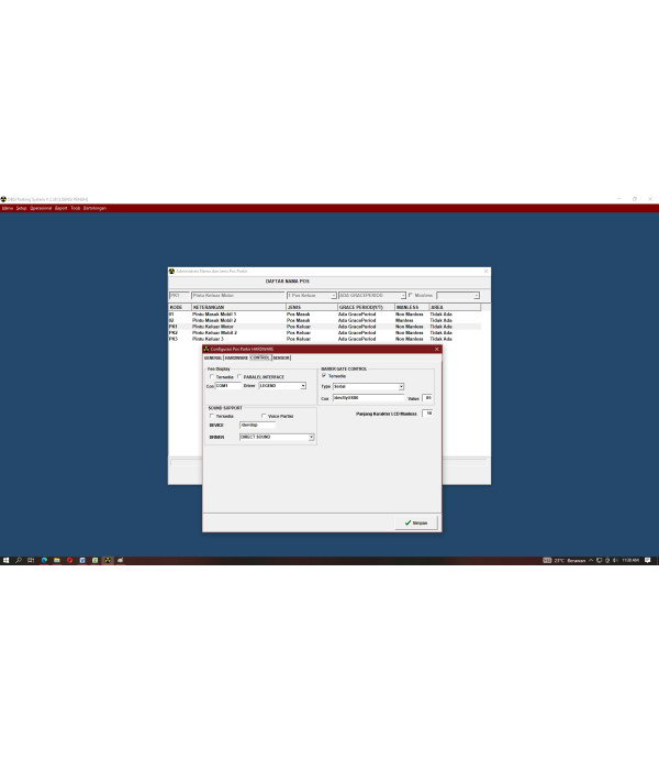 Software Parkir Linux Support Emoney